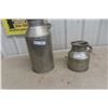 Image 1 : Cream Cans – Qty 2 (1 Labeled Silverwood)