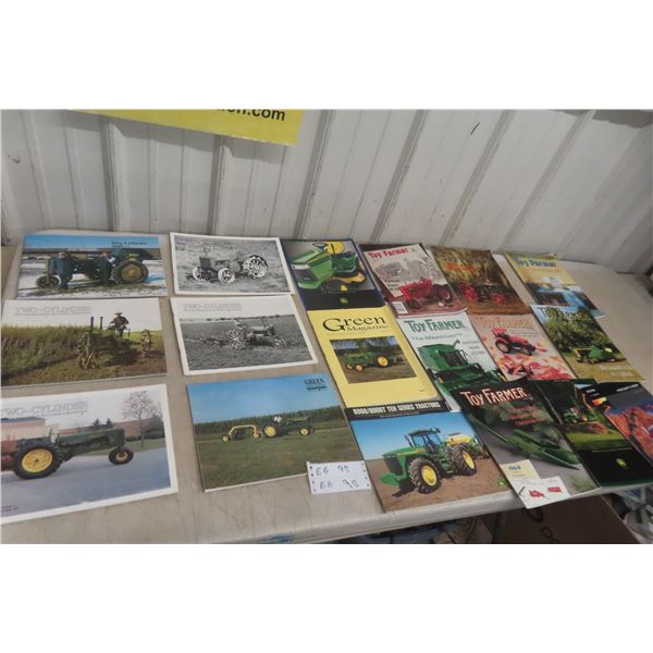 John Deere Tractors Magazines and Books– Qty 17