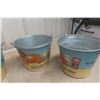 Image 2 : Galvanized Ice Bucket Pails and Cream Can Container – Qty 4 Pails