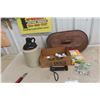 Image 1 : Stoneware Jug, Golf Balls & Tees, Marbles, Eggies & Copper Lid