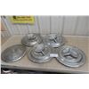 Image 1 : Set of 4 Hubcaps from 1959 Oldsmobile and 1 Single Chrysler Hubcap