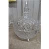 Image 3 : Large Footed Crystal Bowl with Cover, Candy Dish, and Pinwheel Glass