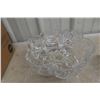 Image 6 : Large Footed Crystal Bowl with Cover, Candy Dish, and Pinwheel Glass
