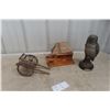 Image 1 : Ducks Unlimited Grey Duck Limited Edition Figurine 1/1000, 11" Tall, Red River Cart Ornament, and Ca