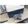 Image 8 : Coleman Propane Double Burner Cooker, Umbrella and Dual Cooler