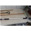 Image 5 : Hand Yard Tools: Spade, Hoe, Sickle and Push Broom – Qty 4