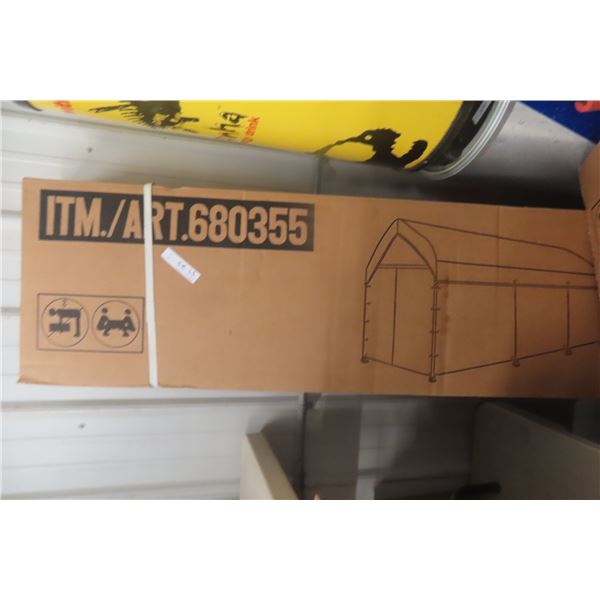 New Steel-Framed Canopy Building 10' × 20' – Still in Box