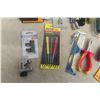Image 3 : Tin Snips, Sockets, Extension Bar Set, Driver Bits, Screwdrivers, Punch, and Tape Measure – Most New