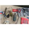 Image 4 : Tin Snips, Sockets, Extension Bar Set, Driver Bits, Screwdrivers, Punch, and Tape Measure – Most New