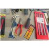 Image 5 : Tin Snips, Sockets, Extension Bar Set, Driver Bits, Screwdrivers, Punch, and Tape Measure – Most New