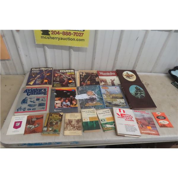 Gun Digest, Old Western Books, Hunters Guide, and Auction Catalog