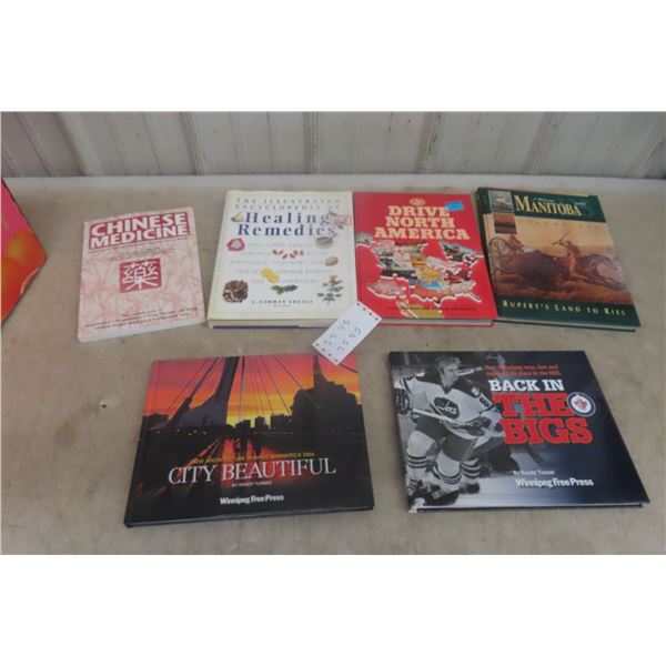 Books – Qty 6 Including WPG City Beautiful History of MB, WPG Jets Back in the Day, and Hockey