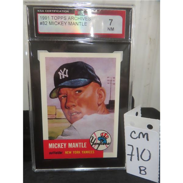 Graded Mictvey Mantle Card