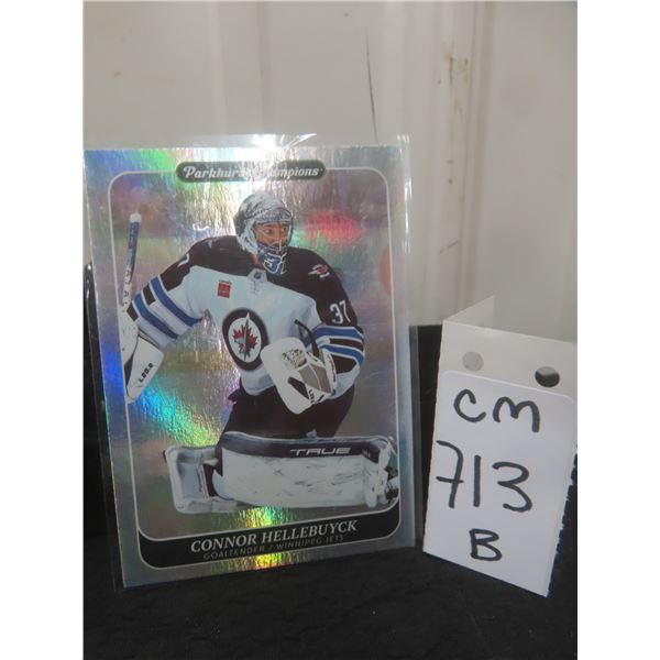 Connor Hellebuyck Foil Winnipeg Jets Card