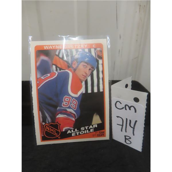 Wayne Gretzky Edmonton Oilers Card