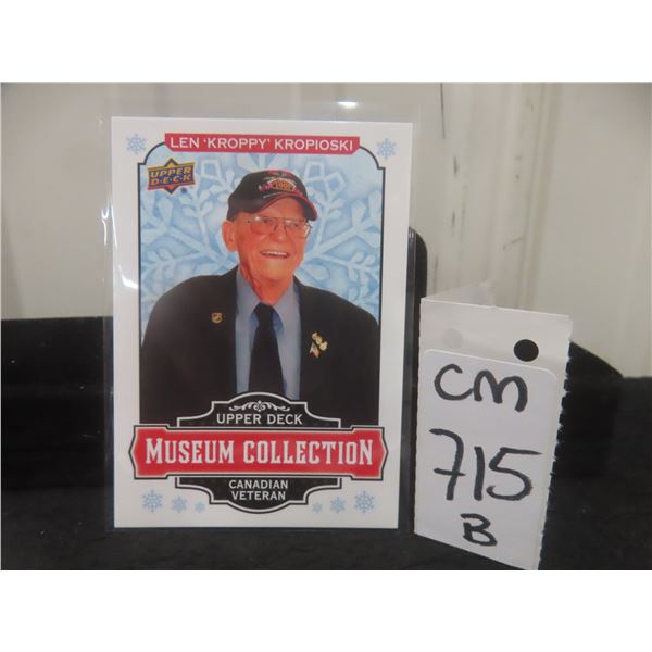 Winnipeg Jets Superfan Len "Kroppy" Kropioski Card