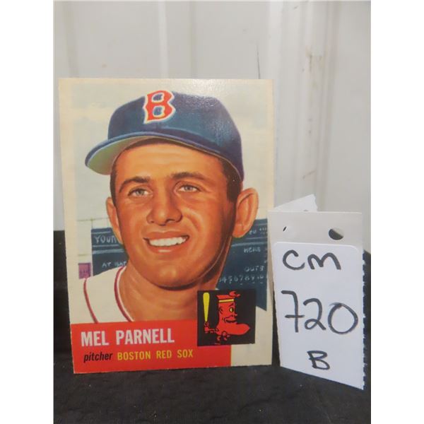 1953 Topps Mel Parnell Boston Red Sox Card