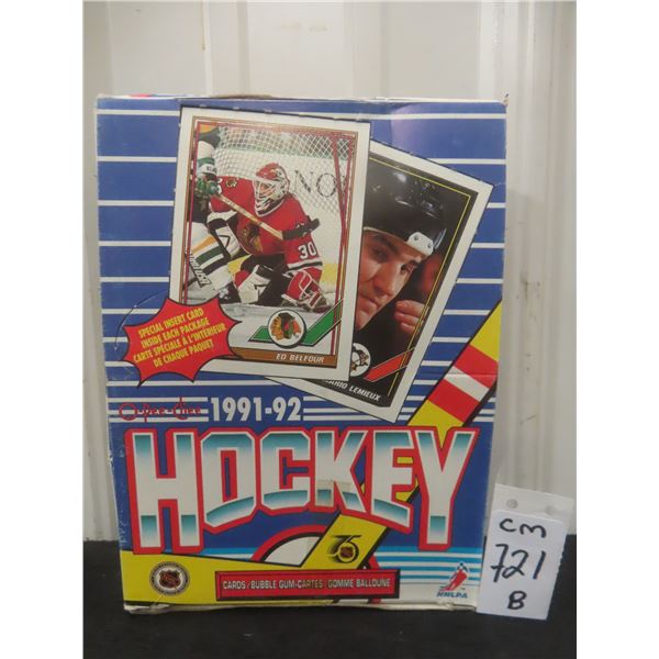 Unopened 1991-92 O-Pee-Chee Hockey Box