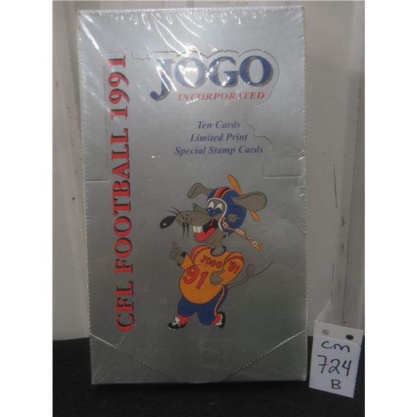 Unopened 1991 Jogo CFL Box