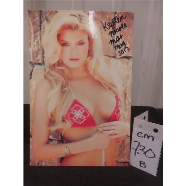 Signed Kristen Nicole 4" × 6" Photo