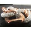 Image 2 : Swarovski Rose Gold Chunky Authentic Crystals Statement Necklace