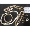 Image 1 : Vintage Pearl Necklaces, Bracelet & Earrings