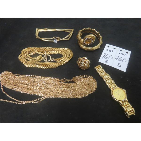Gold Tone Jewelry and Watches