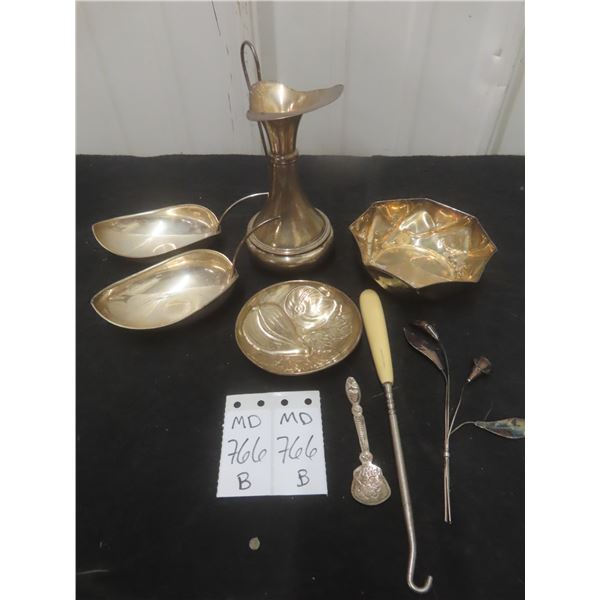 6 Pcs Sterling Silver Italian Ornaments