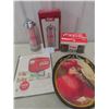 Image 1 : Coca-Cola Straw Stand, Tray and Glasses