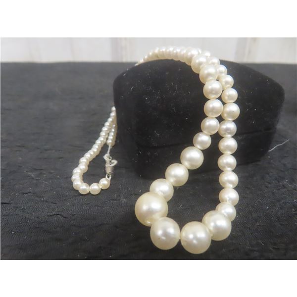 Vintage Pearl Style Necklace, 16¾" Length