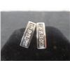 Image 1 : Sterling Silver and Cubic Zirconia Stud Earrings, 3.3g Total Weight