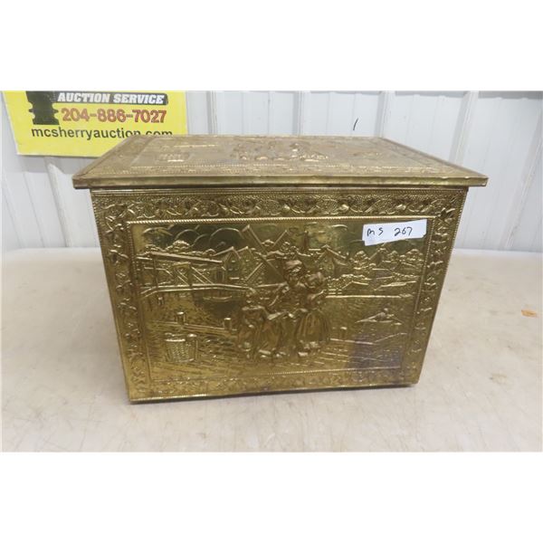Brass Chest – Embossed Design, 15" × 20" × 14"