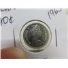 Image 3 : 1965 Canada Silver 10¢ Coin — Toned Reverse