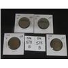 Image 1 : 4 Canada Large Pennies, 1917–1920