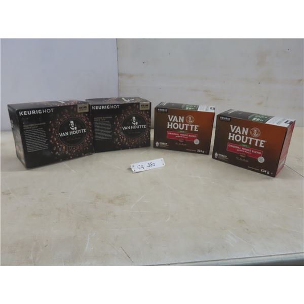 4 Boxes Van Hautter Coffee Keurig K Cups (96)