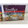 Image 3 : 4 Boxes Timothy's Coffee/Tea Keurig K Cups (96)