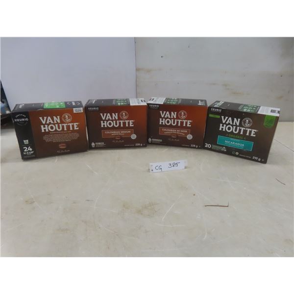 4 Boxes Van Houtte Coffee Keurig K Cups (96)