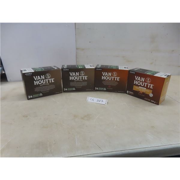 4 Boxes Van Houtte Coffee Keurig K Cups (96)
