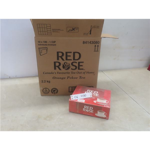 Red Rose Teabags, Case of 10 × 100-Count Boxes