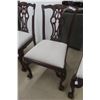 Image 4 : 4 Fancy Dining Room Chairs – Antique Style with Claw Ball Feet
