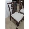 Image 6 : 4 Fancy Dining Room Chairs – Antique Style with Claw Ball Feet