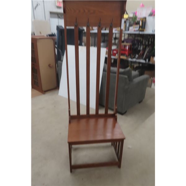 Wall Unit with Coat Hooks – 73" × 18" × 24"