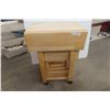 Image 1 : Rolling Droplet Stand and 4 Folding Wood TV Tables