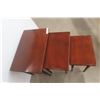 Image 3 : Bassett 3-Piece Nesting Table Set – 20" × 14" × 22"