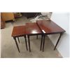 Image 5 : Bassett 3-Piece Nesting Table Set – 20" × 14" × 22"