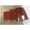 Image 6 : Bassett 3-Piece Nesting Table Set – 20" × 14" × 22"