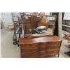 Image 1 : Dresser with Mirror – Dresser 32" × 62" × 19", Mirror 33" × 51"