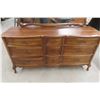 Image 2 : Dresser with Mirror – Dresser 32" × 62" × 19", Mirror 33" × 51"