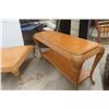 Image 3 : 4-Piece Coffee Table Set – Coffee Table 17" × 37" × 37", Sofa Table 29" x 17" x 53",and 2 End