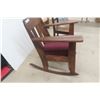 Image 2 : Oak Rocking Chair & Oak Chair
